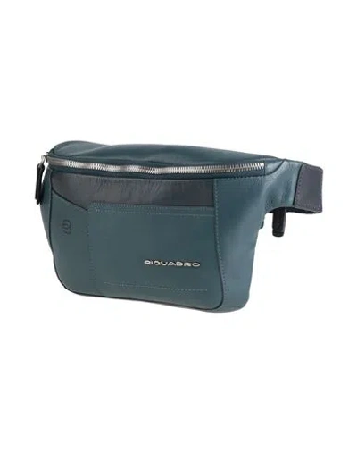 Piquadro Man Belt Bag Navy Size - Leather