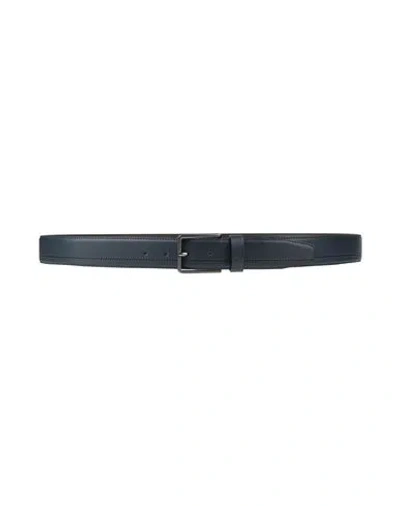 Piquadro Man Belt Midnight Blue Size 43 Cow Leather, Metal, Polypropylene, Polyurethane In Burgundy