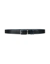 Piquadro Man Belt Midnight Blue Size Onesize Leather In Black