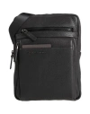 Piquadro Man Cross-body Bag Black Size - Cow Leather