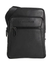 Piquadro Man Cross-body Bag Black Size - Cow Leather, Eva (ethylene - Vinyl - Acetate), Nylon, Polye