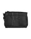 Piquadro Man Cross-body Bag Black Size - Cow Leather, Polyester, Nylon, Metal In Black