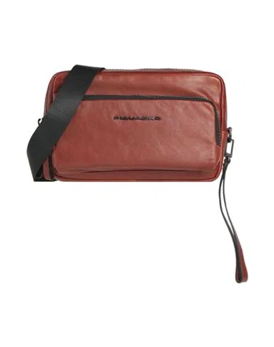 Piquadro Man Cross-body Bag Chocolate Brown Size - Cow Leather