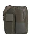 Piquadro Man Cross-body Bag Military Green Size - Cow Leather, Eva (ethylene - Vinyl - Acetate), Nyl