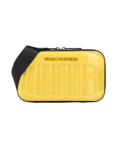 Piquadro Man Cross-body Bag Yellow Size - Polycarbonate