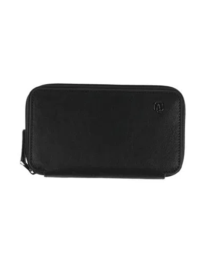 Piquadro Man Document Holder Black Size - Cow Leather