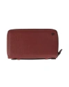 Piquadro Man Document Holder Chocolate Brown Size - Leather In Brown