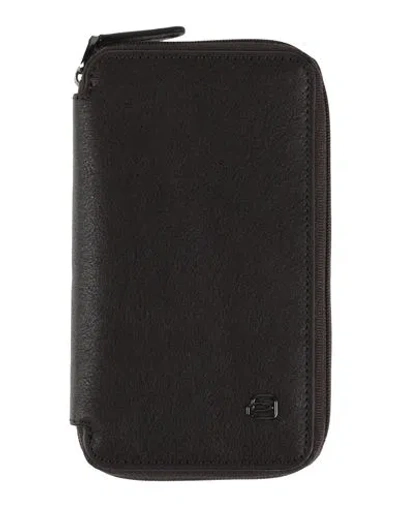 Piquadro Man Document Holder Dark Brown Size - Cow Leather