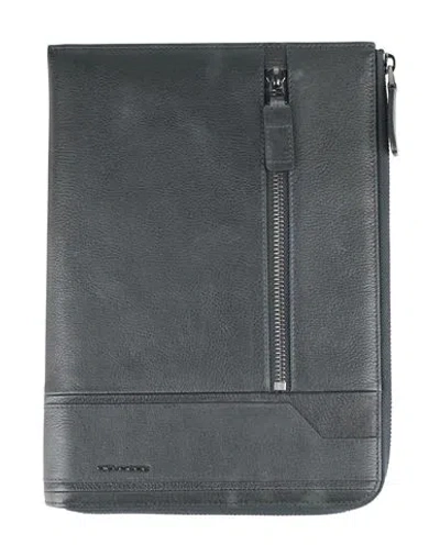 Piquadro Man Document Holder Midnight Blue Size - Leather