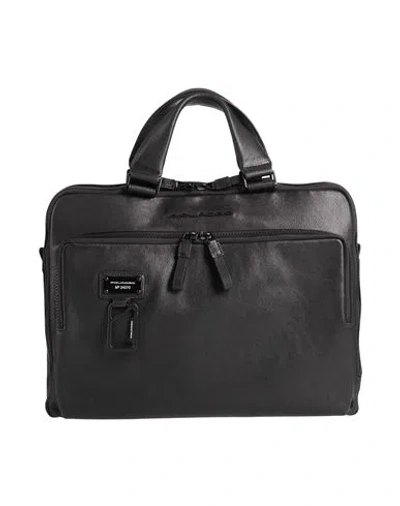 Piquadro Man Handbag Black Size - Cow Leather