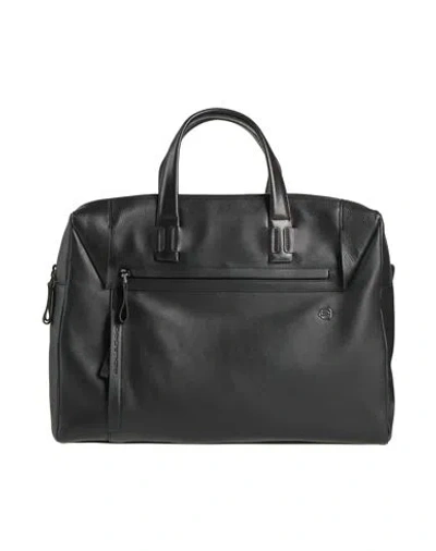 Piquadro Man Handbag Black Size - Cow Leather