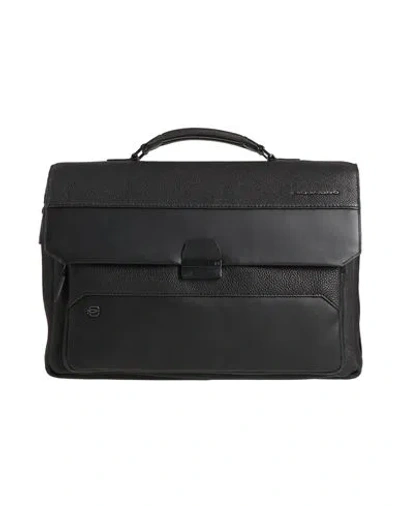 Piquadro Man Handbag Black Size - Cow Leather