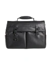Piquadro Man Handbag Black Size - Cow Leather In Black