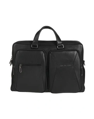 Piquadro Man Handbag Black Size - Cow Leather