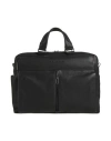 Piquadro Man Handbag Black Size - Cow Leather, Eva (ethylene - Vinyl - Acetate), Nylon, Metal