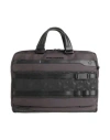Piquadro Man Handbag Black Size - Cow Leather, Eva (ethylene - Vinyl - Acetate), Nylon, Polyester, M In Black