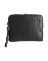 Piquadro Man Handbag Black Size - Cow Leather, Eva (ethylene - Vinyl - Acetate), Nylon, Polyester, M In Black