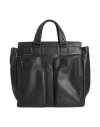 Piquadro Man Handbag Black Size - Cow Leather, Eva (ethylene - Vinyl - Acetate), Nylon, Polyester, M In Black
