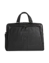 Piquadro Man Handbag Black Size - Cow Leather, Eva (ethylene - Vinyl - Acetate), Nylon, Polyester, M