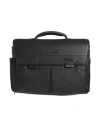 Piquadro Man Handbag Black Size - Cow Leather, Eva (ethylene - Vinyl - Acetate), Nylon, Polyester, M