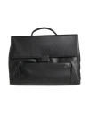 Piquadro Man Handbag Black Size - Cow Leather, Eva (ethylene - Vinyl - Acetate), Nylon, Polyester, M In Black