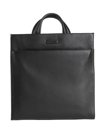 Piquadro Man Handbag Black Size - Cow Leather, Metal