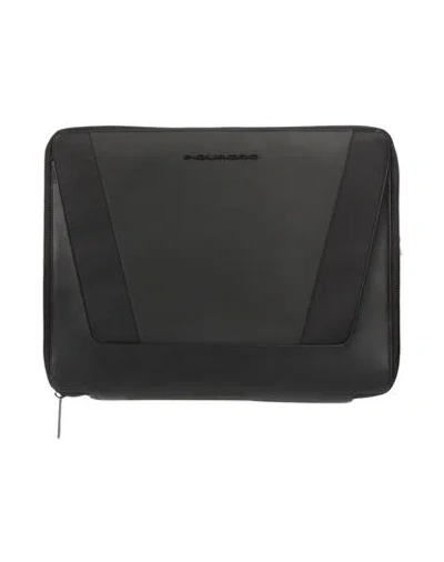 Piquadro Man Handbag Black Size - Cow Leather, Metal, Eva (ethylene - Vinyl - Acetate), Pes