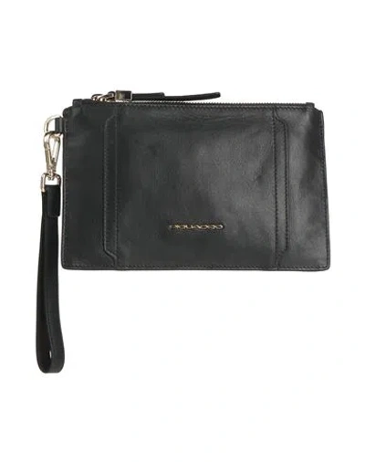 Piquadro Man Handbag Black Size - Cow Leather, Nylon, Polyester, Metal, Synthetic Fibers