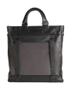 Piquadro Man Handbag Black Size - Cow Leather, Polyester, Nylon, Metal In Black