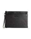 Piquadro Man Handbag Black Size - Leather, Metal In Black