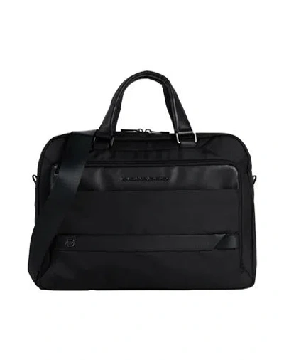 Piquadro Man Handbag Black Size - Textile Fibers