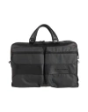 Piquadro Man Handbag Black Size - Textile Fibers, Leather In Black