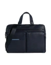 Piquadro Man Handbag Blue Size - Cow Leather, Eva (ethylene - Vinyl - Acetate), Nylon, Polyester, Me In Blue