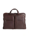 Piquadro Man Handbag Dark Brown Size - Cow Leather In Brown