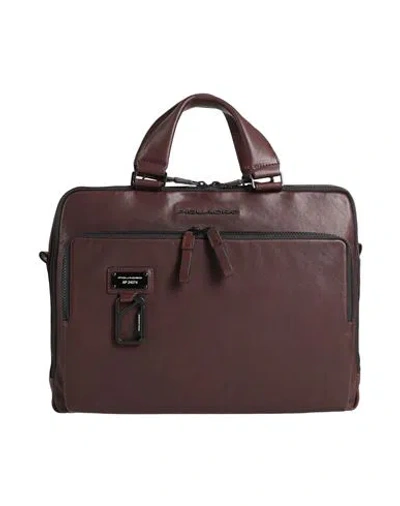 Piquadro Man Handbag Dark Brown Size - Cow Leather
