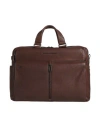 Piquadro Man Handbag Dark Brown Size - Cow Leather, Eva (ethylene - Vinyl - Acetate), Nylon, Metal