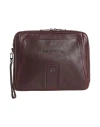 Piquadro Man Handbag Dark Brown Size - Cow Leather, Eva (ethylene - Vinyl - Acetate), Nylon, Polyest