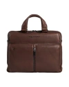 Piquadro Man Handbag Dark Brown Size - Cow Leather, Eva (ethylene - Vinyl - Acetate), Nylon, Polyest