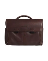 Piquadro Man Handbag Dark Brown Size - Cow Leather, Eva (ethylene - Vinyl - Acetate), Nylon, Polyest