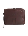 Piquadro Man Handbag Dark Brown Size - Cow Leather, Metal