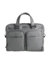 Piquadro Man Handbag Grey Size - Cow Leather, Metal In Grey