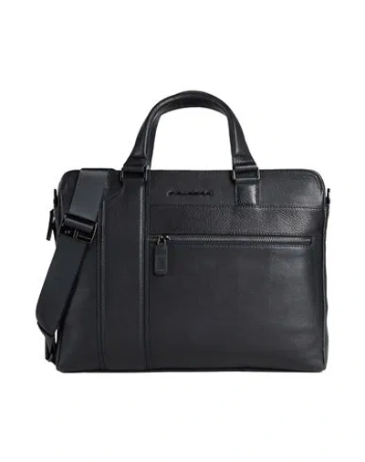 Piquadro Man Handbag Midnight Blue Size - Bovine Leather, Eva (ethylene - Vinyl - Acetate), Nylon, P