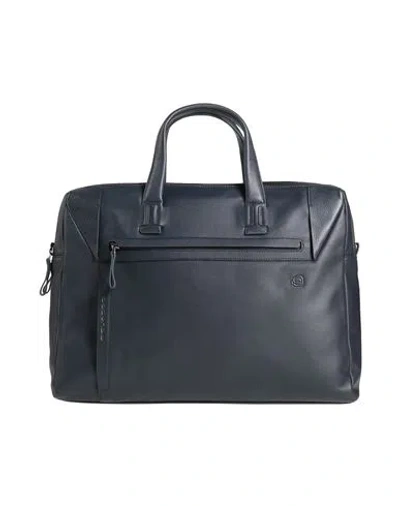 Piquadro Man Handbag Midnight Blue Size - Cow Leather