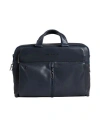 Piquadro Man Handbag Midnight Blue Size - Cow Leather, Eva (ethylene - Vinyl - Acetate), Nylon, Meta In Blue
