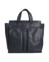 Piquadro Man Handbag Midnight Blue Size - Cow Leather, Eva (ethylene - Vinyl - Acetate), Nylon, Poly In Blue