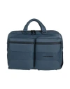 Piquadro Man Handbag Navy Blue Size - Textile Fibers, Leather