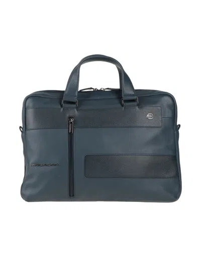 Piquadro Handbags In Navy Blue