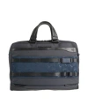 Piquadro Man Handbag Navy Size - Cow Leather, Eva (ethylene - Vinyl - Acetate), Nylon, Polyester, Me
