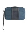 Piquadro Man Handbag Navy Size - Cow Leather, Eva (ethylene - Vinyl - Acetate), Nylon, Polyester, Me
