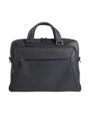 Piquadro Man Handbag Navy Size - Cow Leather, Eva (ethylene - Vinyl - Acetate), Nylon, Polyester, Me In Blue